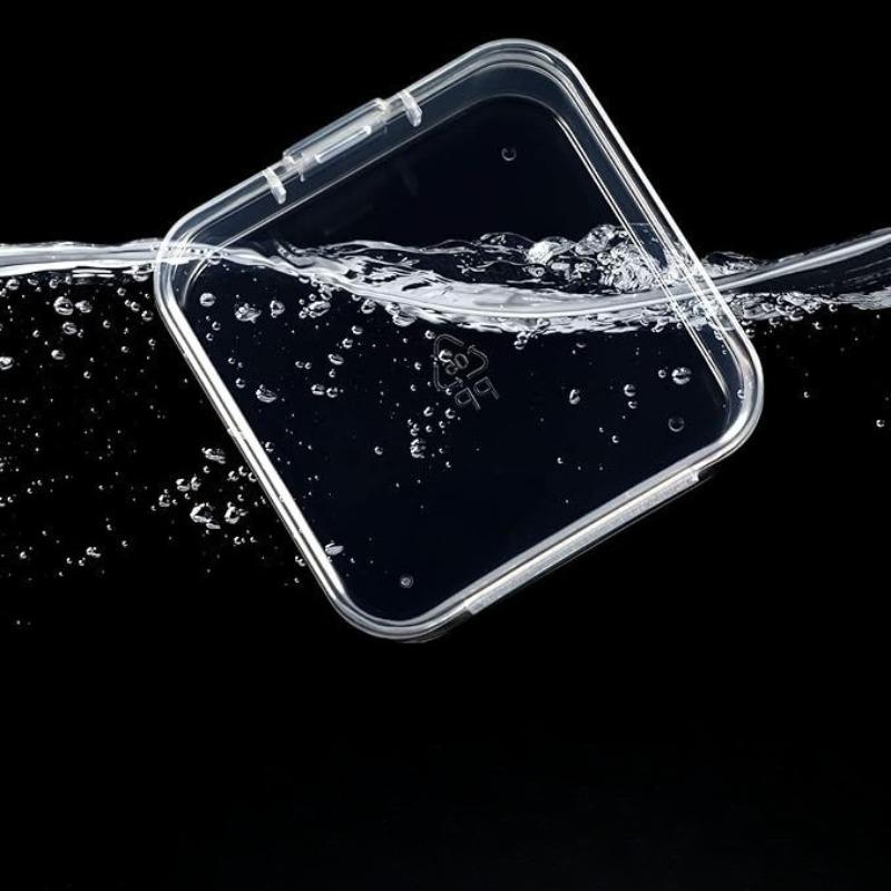 Контейнер для хранения и сортировки бобов, Прозрачный контейнер для классификации и упаковки, Пластиковый контейнер для бобов, Маленькая квадратная коробка, Набор коробок