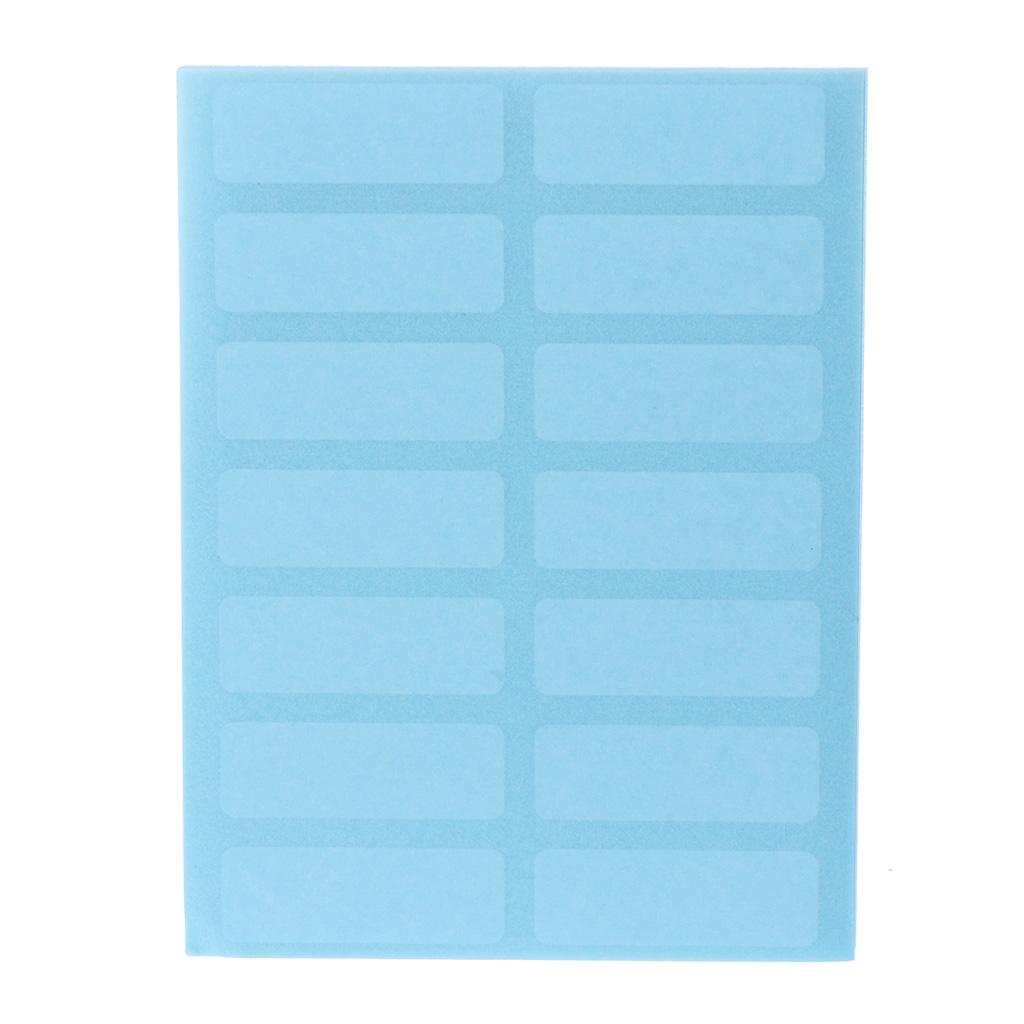 Self Adhesive White Label 12 Sheet Sticky Blank Stickers Remark Recording for Shoppping Mall Food Price Assorted Gifts