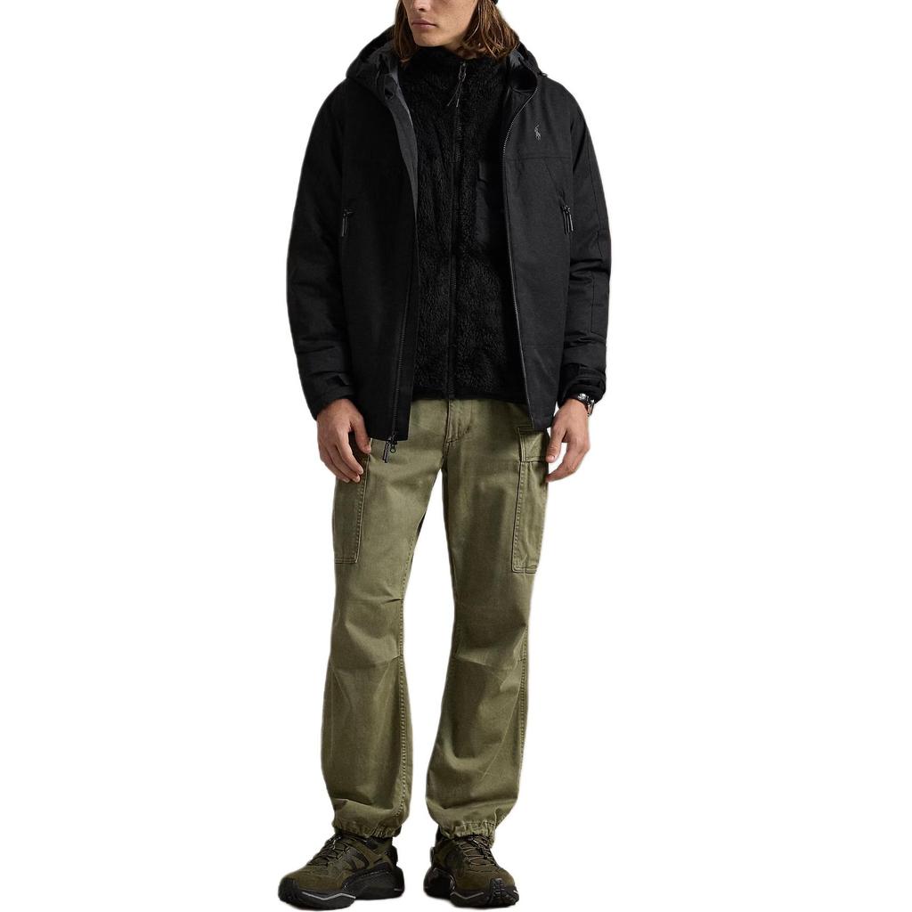 Polo Ralph Lauren FW25 Теплая хлопковая куртка с капюшоном с длинными рукавами Мужские куртки 710967882-001