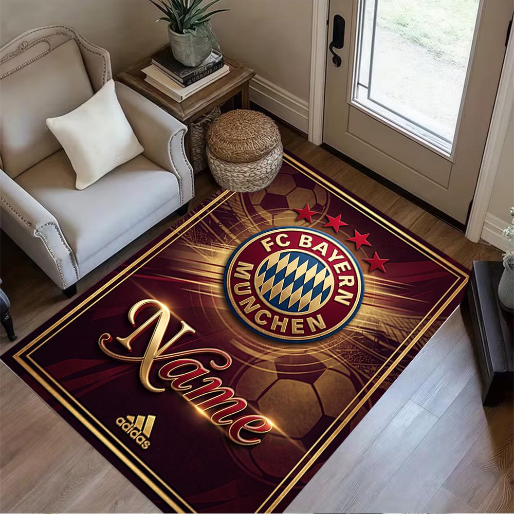Bayern Munich Crest Art Floor Mat Perfect for Dormitory Balcony Decorate room Foyer Antislip Carpet Office home decor Perfect Gift for Women/Men