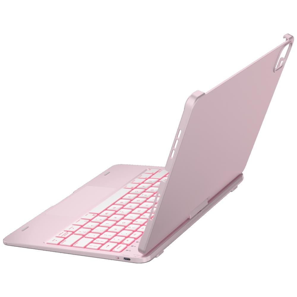 Etui Typecase Flexbook Touch             z klawiaturą do iPad Air 11" 2024/2025 jasno różowy