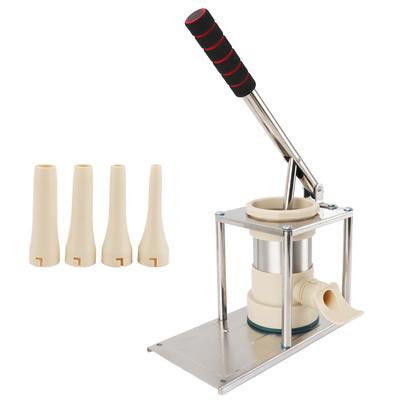 Машина для набивки колбас из нержавеющей стали ABS, вертикальная ручная домашняя машина для изготовления колбас с 4 начинками