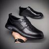 Мужские кожаные туфли в стиле бизнес-кэжуал на увеличение роста, трендовые, универсальные, модные кожаные туфли, мягкая подошва, мягкая поверхность, удобные мужские кожаные туфли