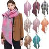 Diagonal Scarf Fashion Women Shawl Yarn Rhombus Shawl Circle Keep Warm