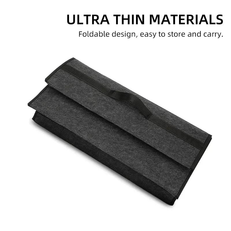 PAJL2 Car Soft Felt Storage Bag Organizer Cars Foldable Trunk Bag For Tesla model 3 model Y Car Stickers