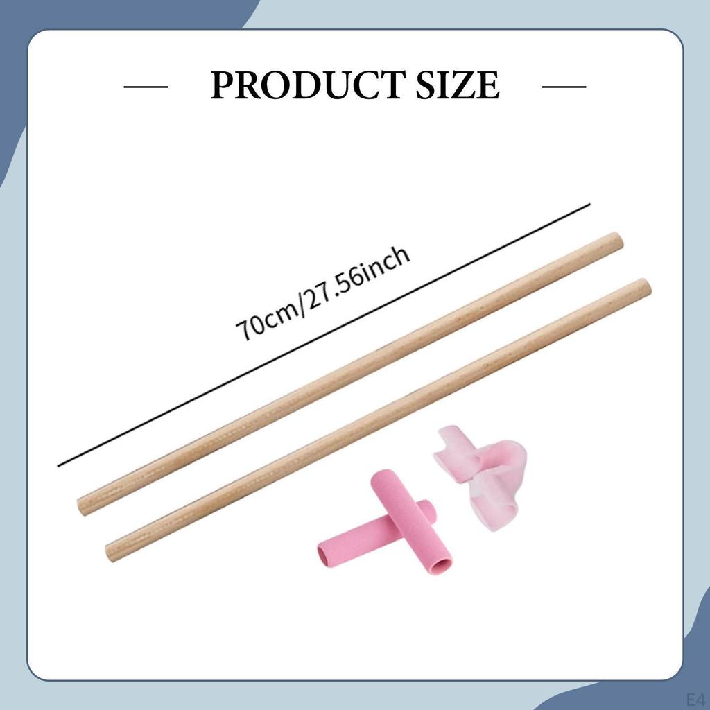 2 шт. Выпрямитель спины из дерева, портативный, для упражнений, коррекции осанки, для танцев, силовых тренировок