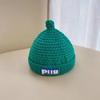 Милая соска младенческая детская шапка осень и зима мужские и женские шапки вязаная шерсть маленькая шапка-поддевка землевладельца