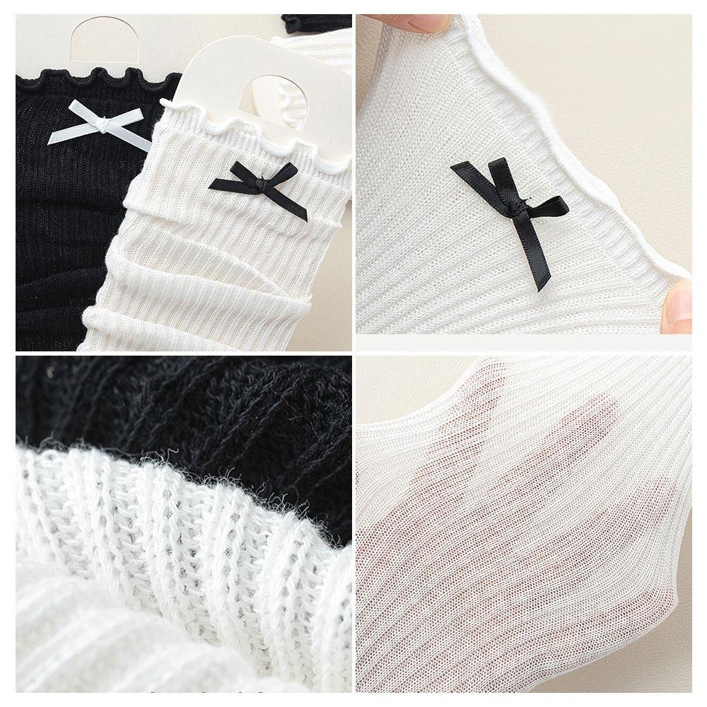 Mesh Lolita Lace Gloves Elastic UV Protection Gloves Harajuku Fingerless Mittens Women Girls