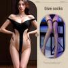Женский комплект боди Passion Lingerie: Купальник школьный с открытой промежностью, чистое желание
