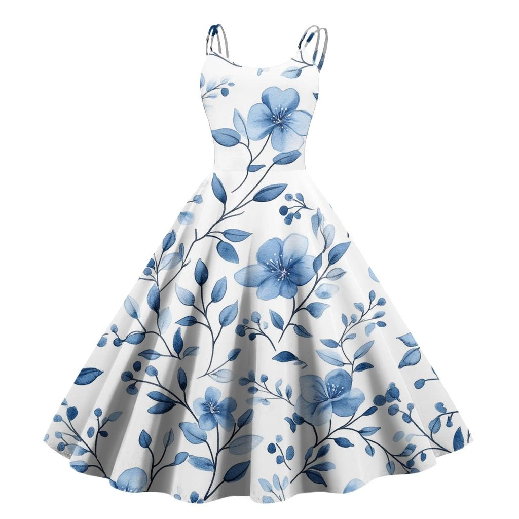 Женское сексуальное платье с открытыми плечами в стиле панк-винтаж с цветочным принтом