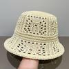 Woven Straw Hat Women's Small Fresh Beach Sunshade Sun Protection Hat Children's Bucket Hat