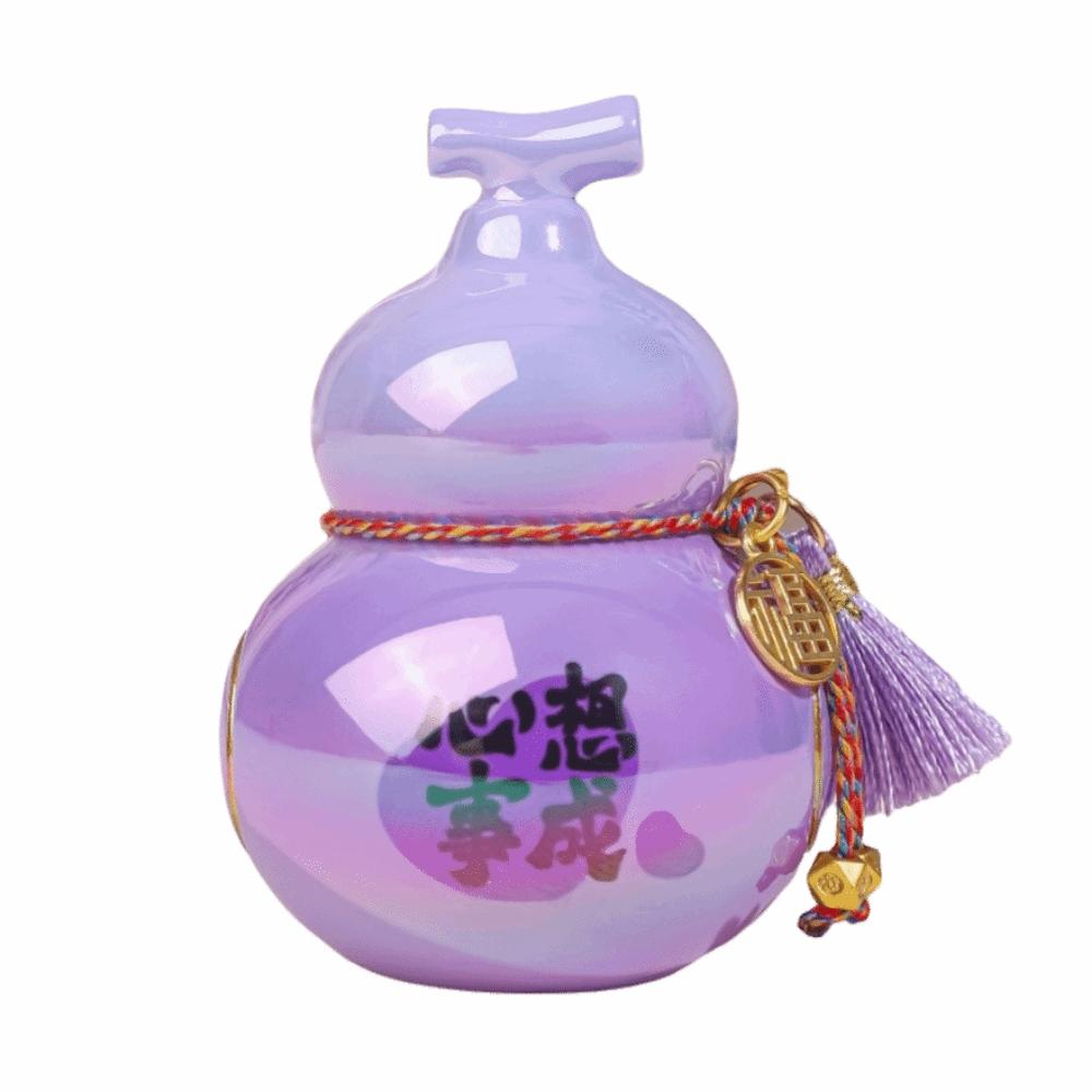 Portable Mini Gourd Statue Chinese Style Gourd Car Ornaments Gift Home Decoration Desk Decorations