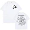 Twenty One Pilots Overcompensate Lyric Unisex Clothing Tee Shirt Homme New Short Sleeve Round Neck Printed Pullover T Shirt 50416