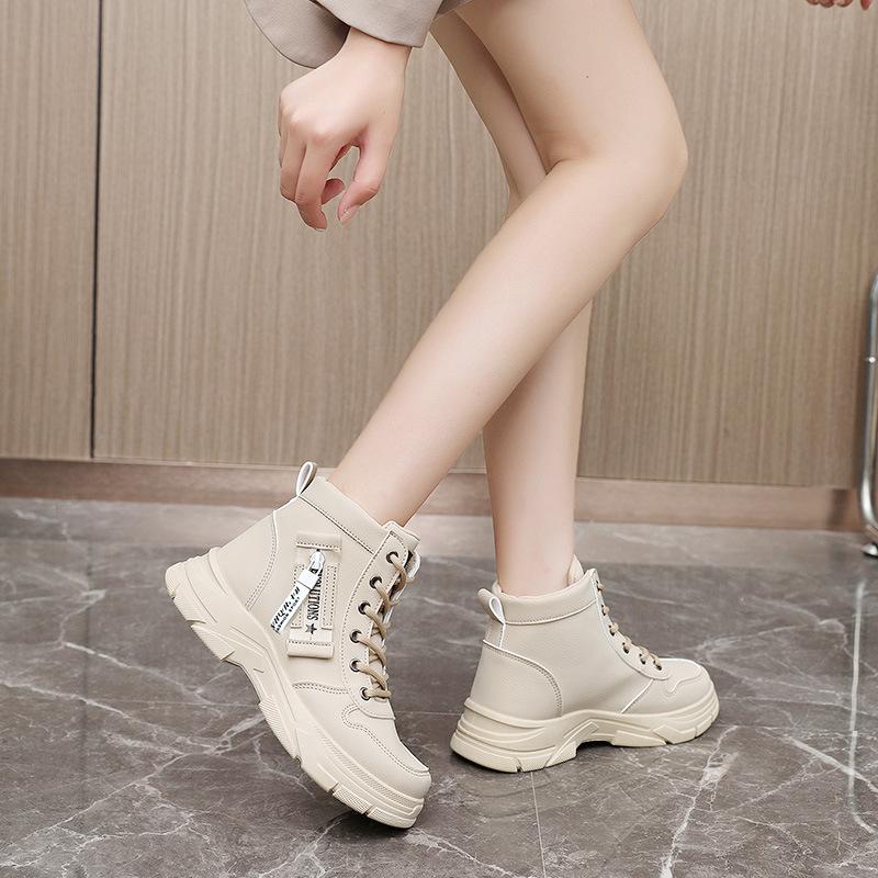 Дизайнерские модные женские ботильоны, весенние удобные туфли с мягкой подошвой, высокие кроссовки, не силиконовые, износостойкие повседневные туфли