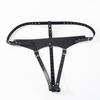 Adjustable Leather Chastity Panty Harness BDSM Bondage Restraint Gear Adult Sex Toy for Women Men Fetish Role Play Accessory