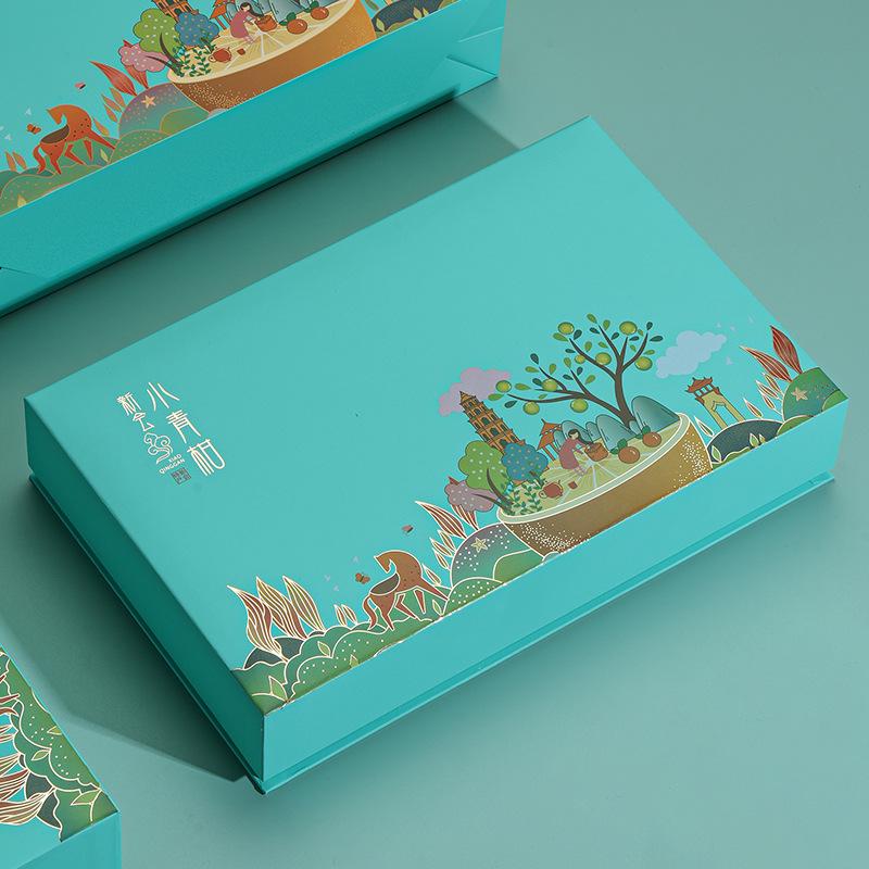 Цитрусовый чай Синьхуэй Чай Пуэр Подарочный подарок Новогодний чай Подарочная коробка Суд Юньнань Пуэр Приготовленный чай Чай Пуэр со вкусом мандарина