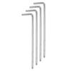 4mm Ball Hex Wrench, L-Shaped Hex Key Wrench Set, Long, 141mm Total Length, Set of 4, Easy To Apply Force, For Tightening, DIY Tools