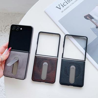 Samsung Z Flip7 Armor Shield Вращающаяся подставка Магнитный чехол