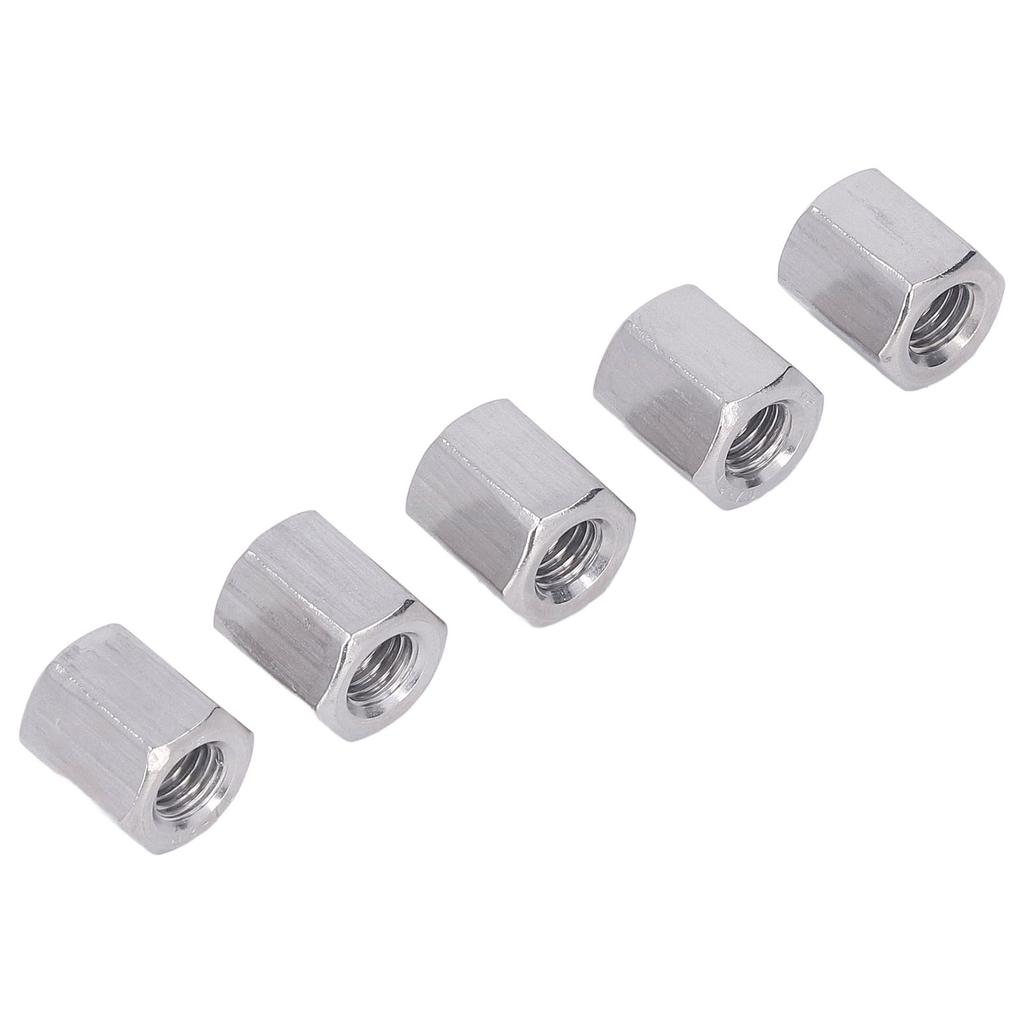 10 ШТ. Гайки соединительные шестигранные M10 из нержавеющей стали 304 с метрической резьбой, гайки для соединения резьбовых стержней для болтов шпилек