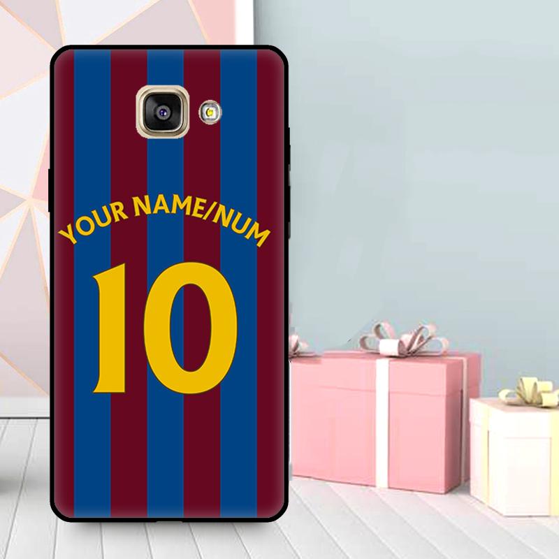 Персонализированный чехол с футбольными номерами для Samsung Galaxy J3 J5 J7 J1 2016 A3 A5 2017 J4 J6 J8 A7 A9 A6 A8 Plus 2018