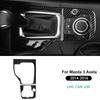 Real Soft Carbon Fiber Sticker For Mazda 3 Axela 2014 2015 2016 LHD RHD Car Automatic Gear Shift Panel Interior Trim Accessories