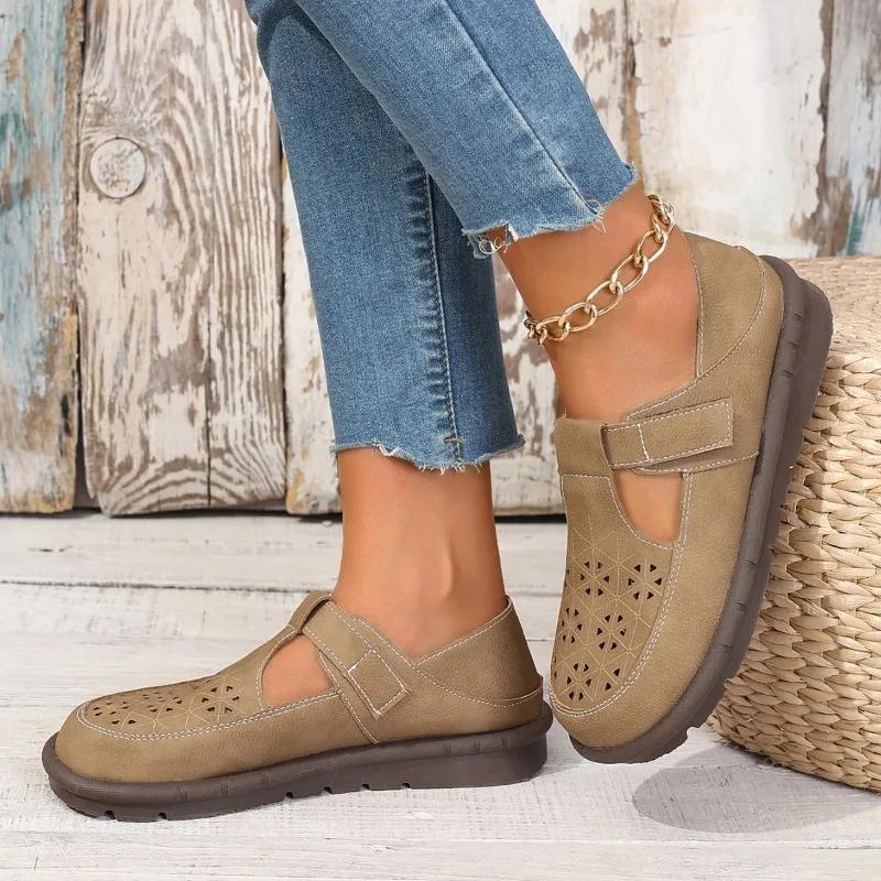 Новые летние удобные женские сандалии с большим носком из хлопка и конопли в стиле ретро на толстой подошве, цвета хаки, Zapatos Mujer