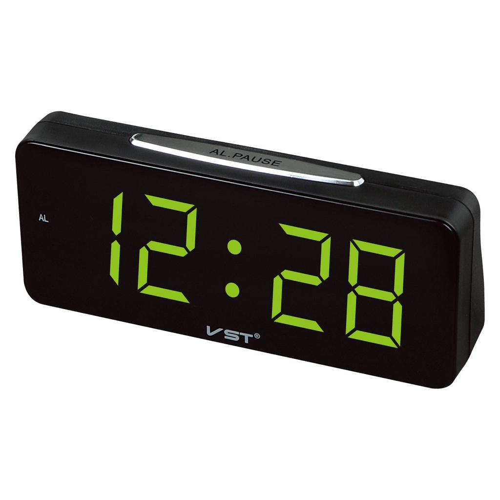 Perpetual Calendar Natural Sound Alarm Clock with Hourly Timer Function LED Electronic Meter Plug In Luminous Clock LED Clock