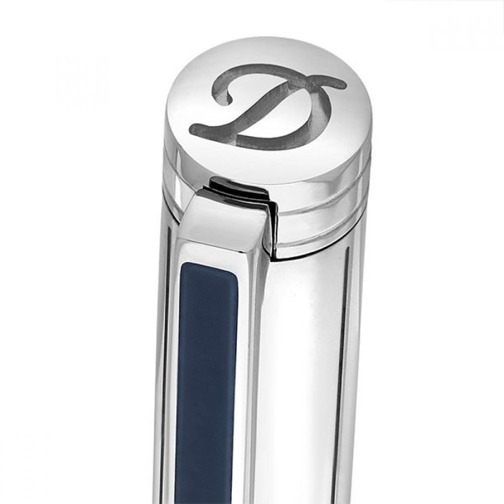 S.t. Dupont Classic Ballpoint Pen Blue Palladium Cb045077n