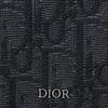 Dior Letter Logo Zipper Wallet Oblique Jacquard Men wallet Black 2ESBC317YSE-H03E