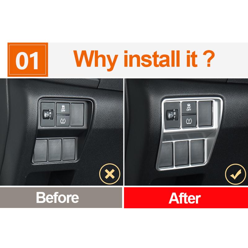 Для Honda CRV 2017 2018 2022 ABS карбоновый переключатель фар декоративные наклейки украшения автомобиля наклейки аксессуары