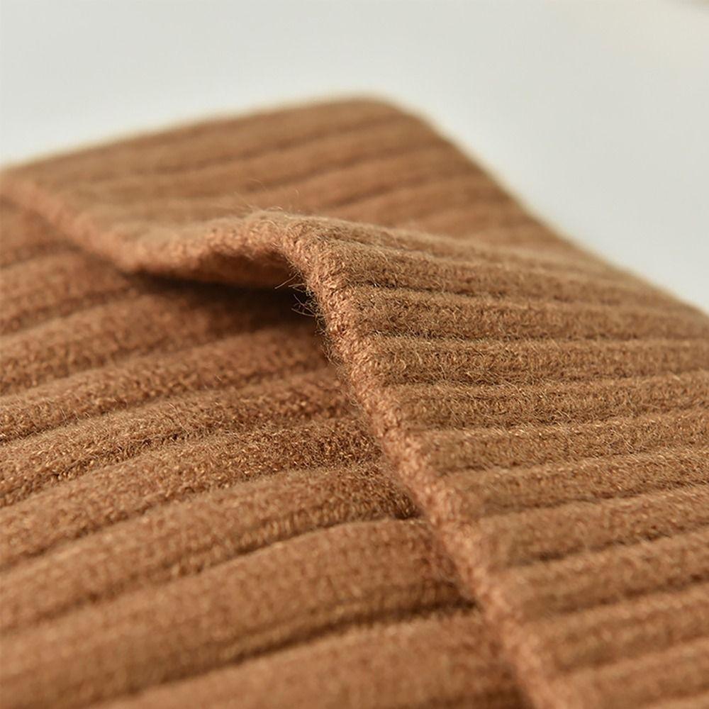 Thickened Knitted Hat Wool Beanies Cap Fashion Skull Cap  for Male Female