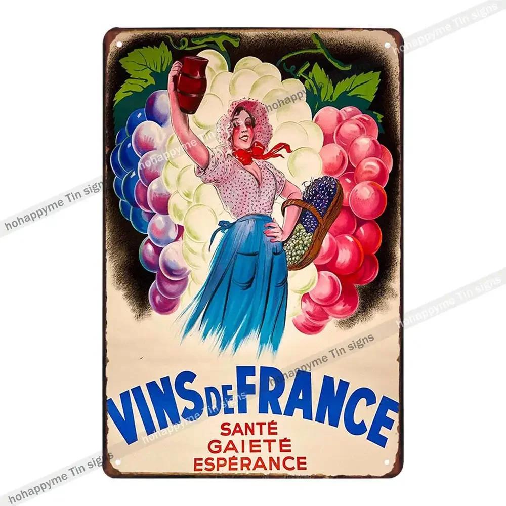 Бар Металлическое Настенное Искусство Декоративная Табличка Знаки Шампанское Виски Виноград Вино Паб Клуб Кафе Постер Жестяная Картина Домашний Декор 20x30см
