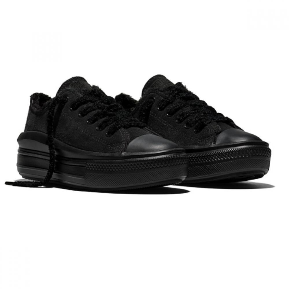 Converse Унисекс Утепленные Легкие Зимние Кроссовки Полностью Черные A24766c