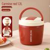 small red 1200ml with cutlery & insulated bag