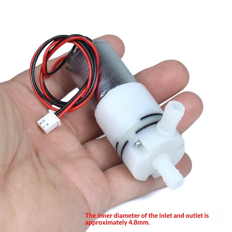 Mini 370 Motor Water Pump Large Flow DC 12V-24V Easy Installation for DIY Aquarium Dispenser Fountain Circulation