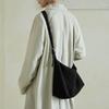 Мягкая и гибкая винтажная сумка через плечо из шлифованной кожи, мешковатая, большого объема, для женщин