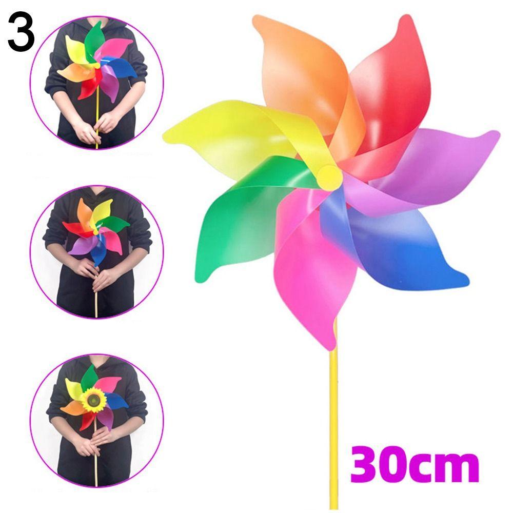 Игрушки Красочные Подсолнухи Ветряные мельницы DIY Ветряные вертушки Макет Игрушки Пластиковые Ветряные вертушки