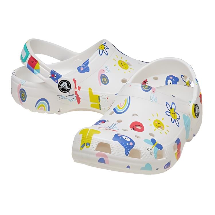Crocs Нескользящие детские сандалии Белые Детские 210356-94S