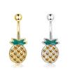 Summer New Product Puncture Jewelry Dripping Pineapple Belly Navel Nail Navel Buckle Accessories