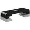 Height-Adjustable Stepper with Removable Steps and Non-Slip Base, in ABS, 97x36x15/20/25 cm, Grey