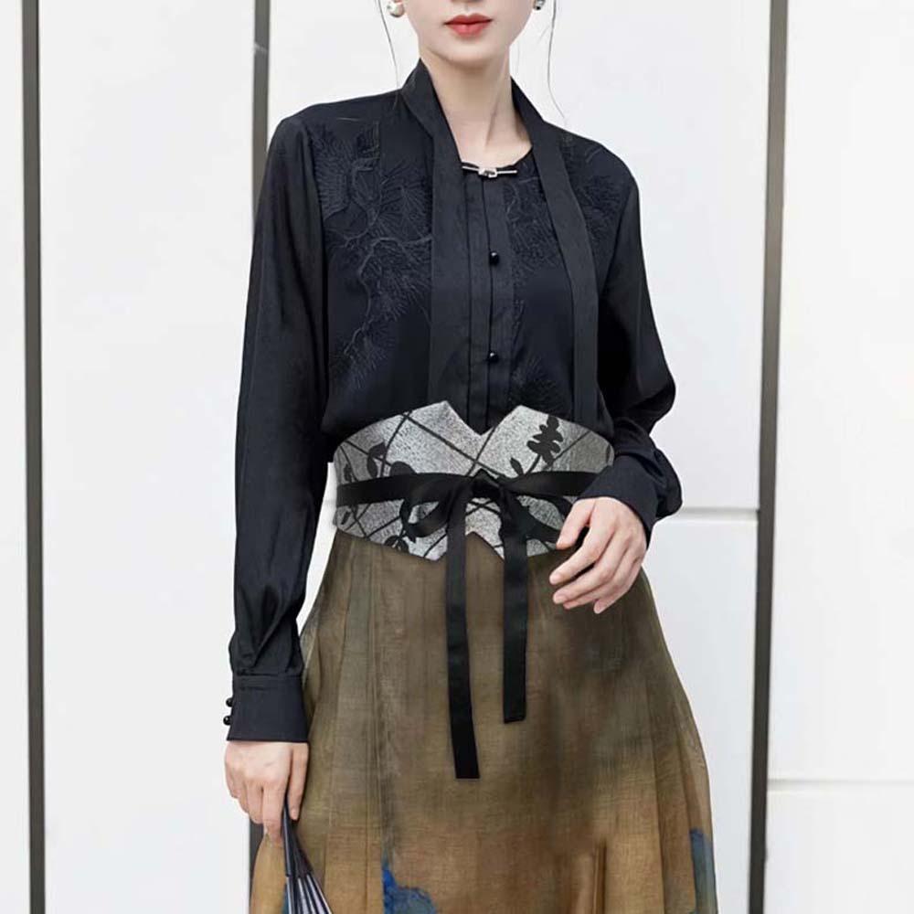 Cloth Hanfu Cummerbunds Adjustable Ethnic Style Women's Belt Fashion Chinese Wide Belt Ornament