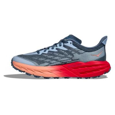 HOKA Speedgoat 5 Real Teal Papaya Женские Кроссовки Синие 1123158-RPY