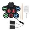 Electronic Drum Set with Dual Speaker RollUp Drum Pad 7 Pads Silicone Practice Pad Drum Kit