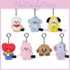 Плюшевый брелок в виде куклы Bts Bt21, Очаровательный кулон с корейским мультяшным персонажем