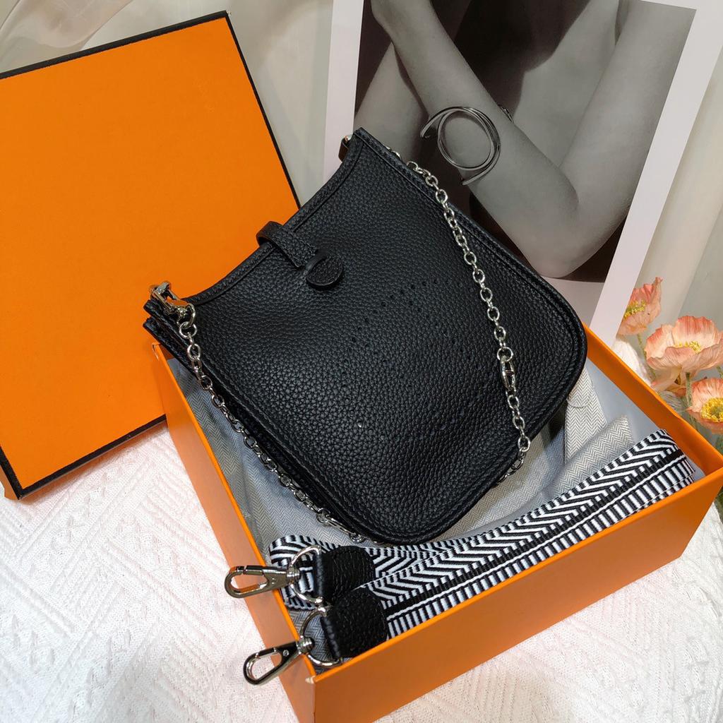 Сумка Evelyn из коровьей кожи первого слоя, женская сумка из натуральной кожи, сумка-ведро с узором личи, мини-повседневная на плечо/кроссбоди