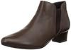 Boots Side Gore Short Boots A29YBB Dark Brown Cm 3E [Viewfit] Women's 24.0