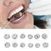 12 шт. Стоматологические молярные металлические коронки из нержавеющей стали для восстановления жевательной функции. Стоматологические молярные металлические коронки для взрослых.