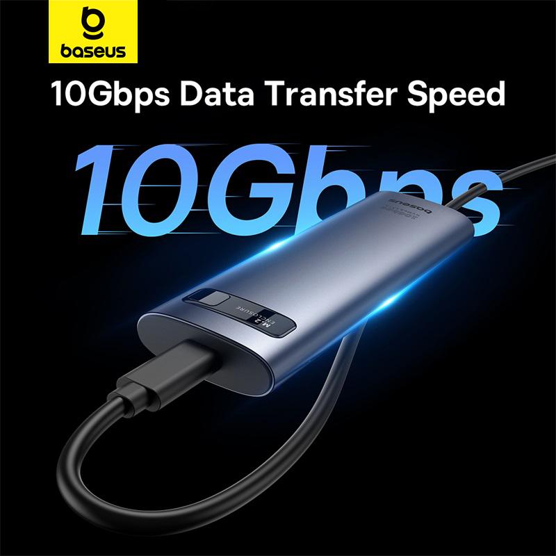 Baseus Корпус M2 SSD NVME SATA Dual Protocol M.2 to USB Type C 3.2 Gen 2 Портативный SSD Sata Nvme Корпус Внешний корпус ПК