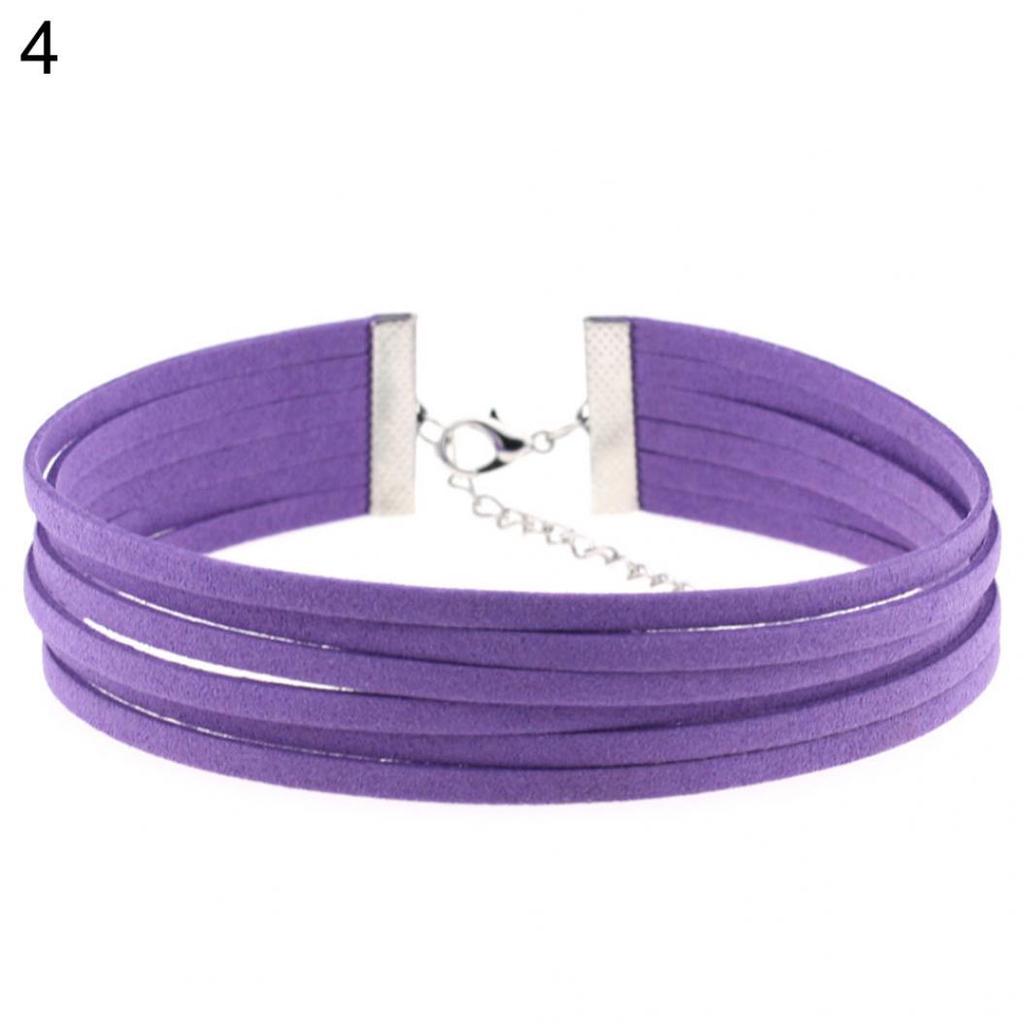 Готический многослойный чокер с застежкой-карабином, готическое женское ожерелье для вечеринок, клубов и пабов ADM