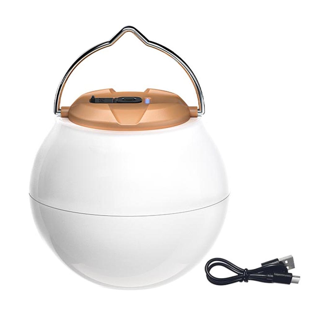 Светодиодный светильник для кемпинга, портативный фонарь для кемпинга, водонепроницаемая лампа для палатки, перезаряжаемый через USB, с 3 лампами